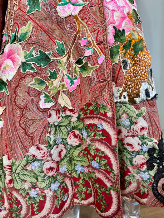 Posy, 30s paisley reworked belted coat