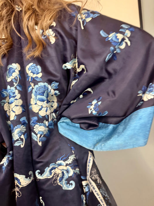 Ora, 30s Chinese floral kimono