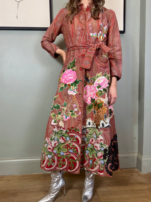 Posy, 30s paisley reworked belted coat