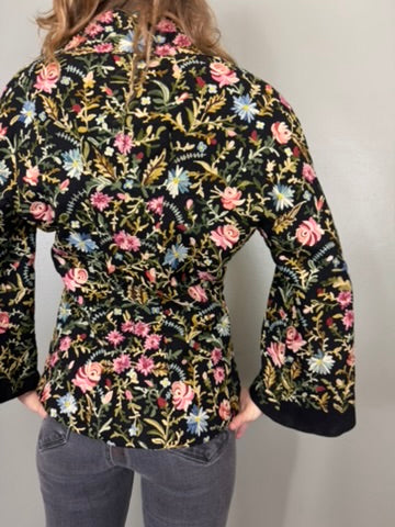 Danielle, 40s floral embroidered jacket