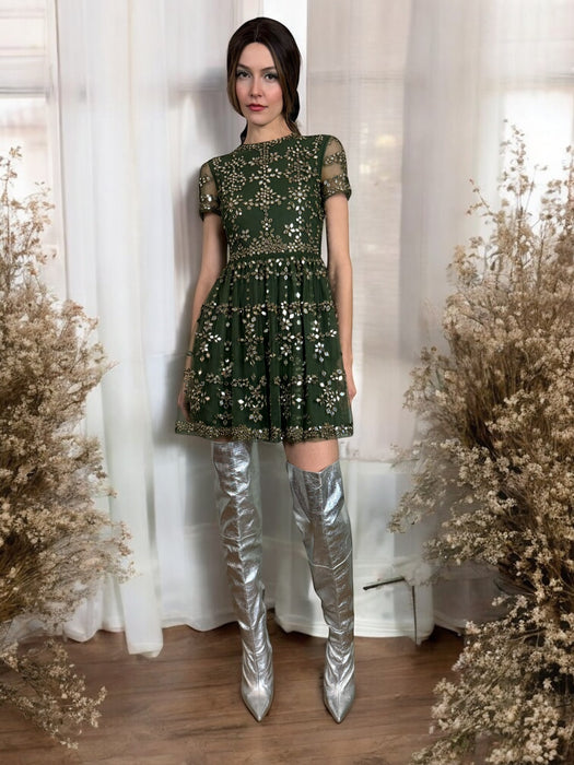 Valentino, 2019 Runway tulle and mirror dress