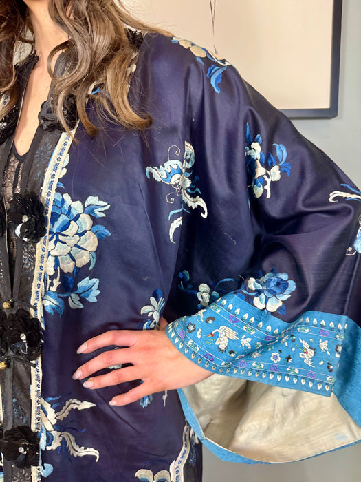 Ora, 30s Chinese floral kimono