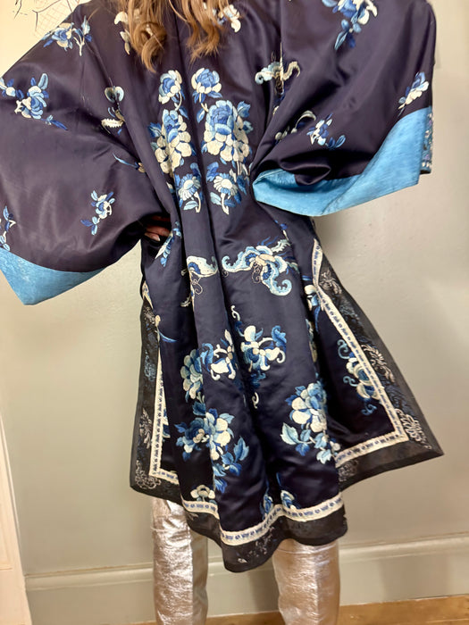 Ora, 30s Chinese floral kimono