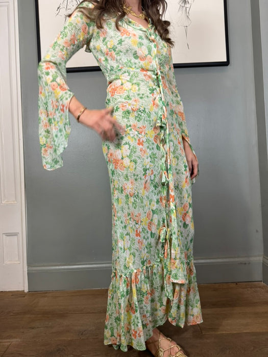 Daisy, 30s bias cut floral voile dress