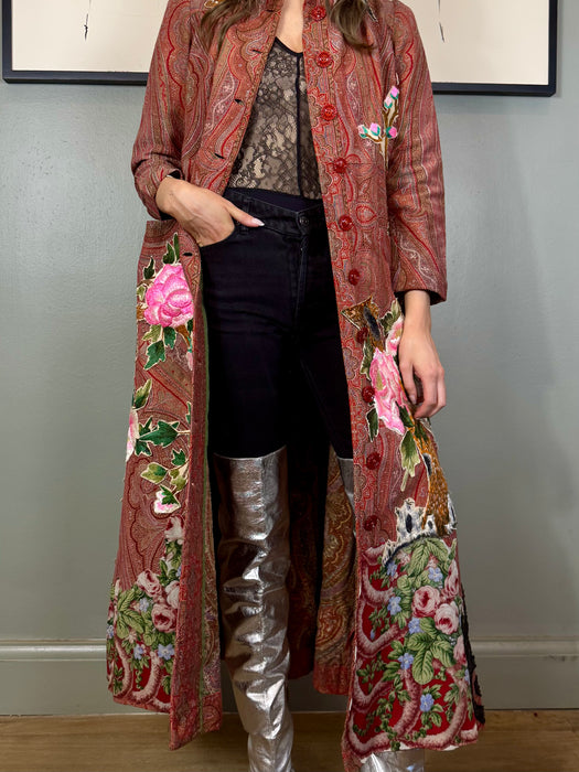 Posy, 30s paisley reworked belted coat