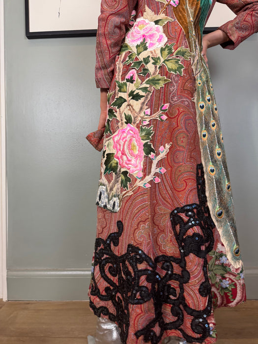 Posy, 30s paisley reworked belted coat