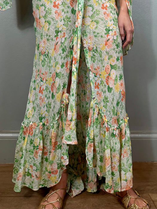 Daisy, 30s bias cut floral voile dress