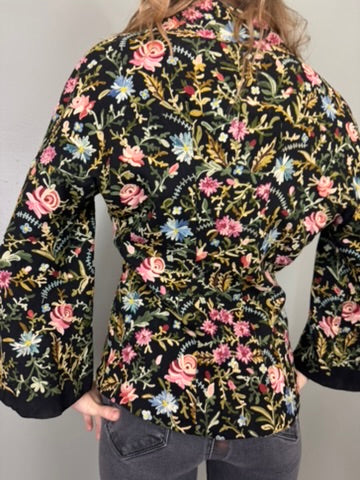 Danielle, 40s floral embroidered jacket