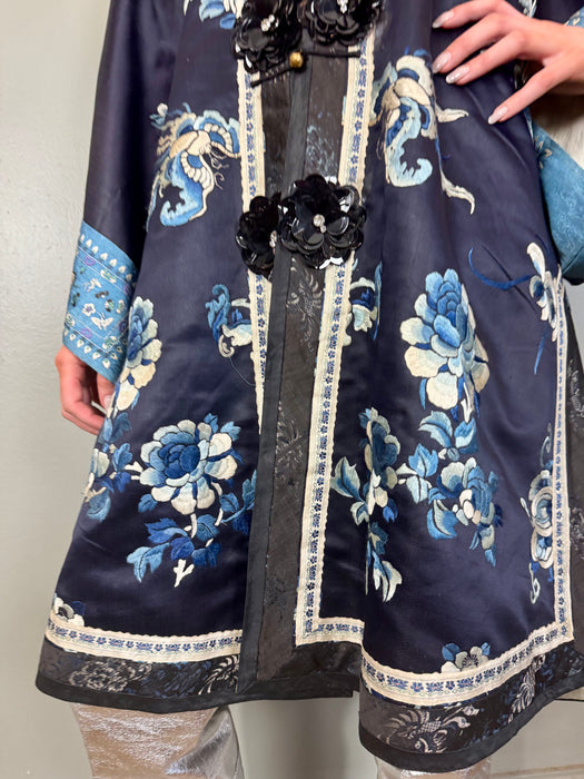 Ora, 30s Chinese floral kimono