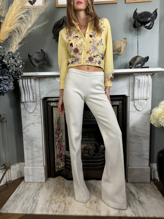 Helen Bond, cashmere floral cardigan