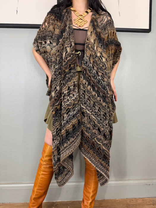 Missoni, 70s knit cape