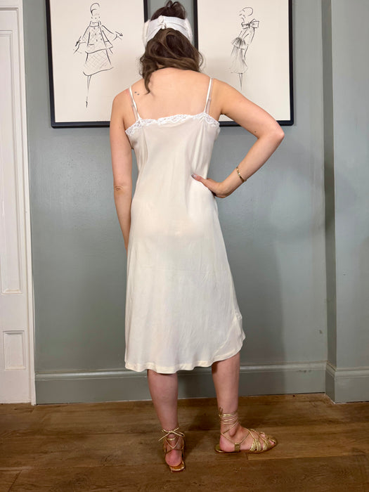 Flora, 20s silk and diamanté slip dress