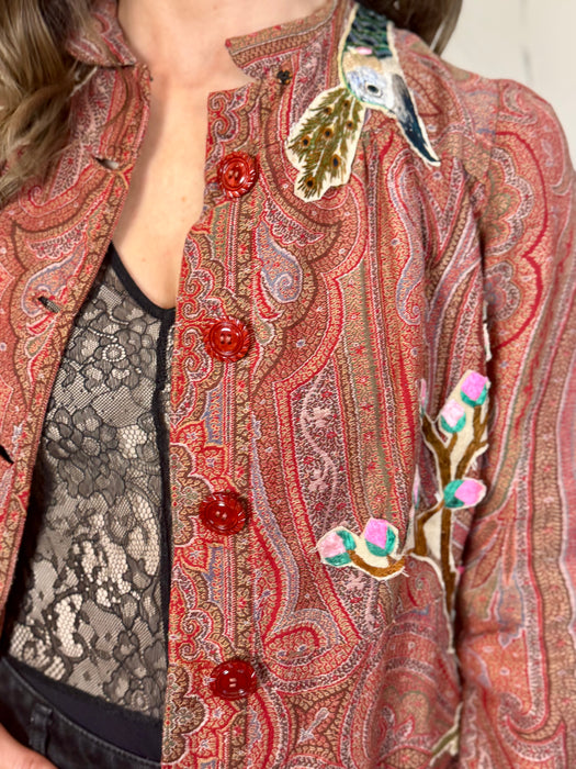 Posy, 30s paisley reworked belted coat