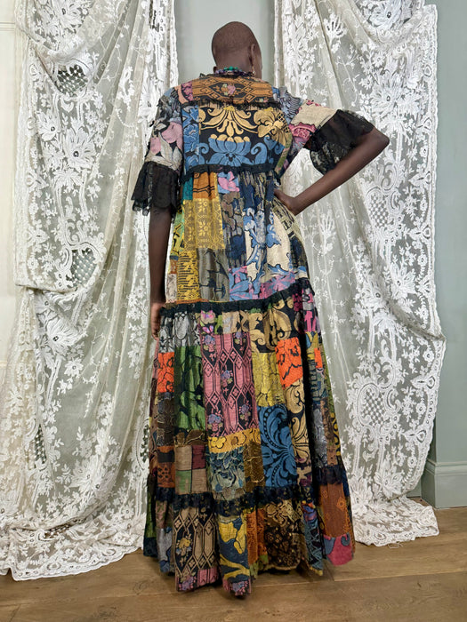 Catherine Buckley, 70s patchwork dress