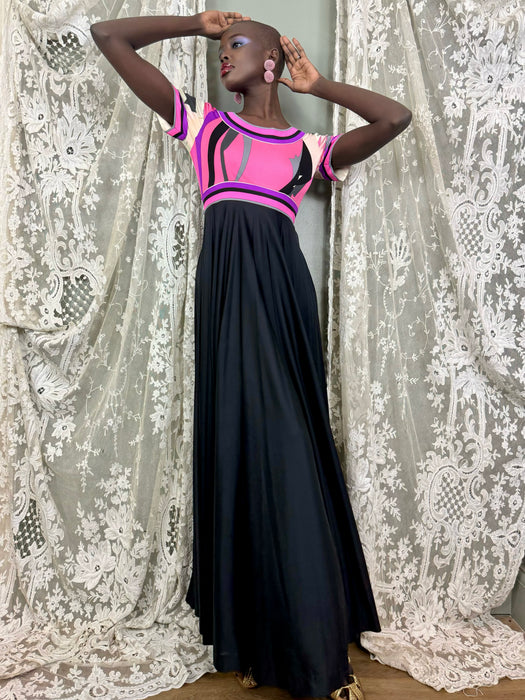 Pucci, 70s long silk dress