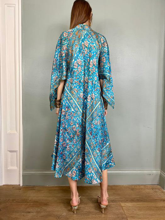 Chantal, 70s silk Indian floral dress