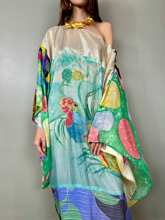 Palma, and painted, reversible 70s kaftan