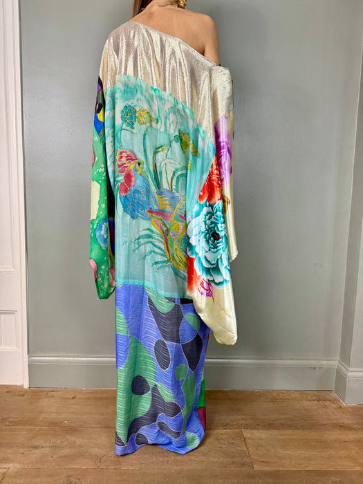 Palma, and painted, reversible 70s kaftan