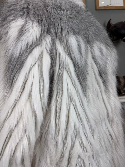 Oura, faux fur chevron 70s coat