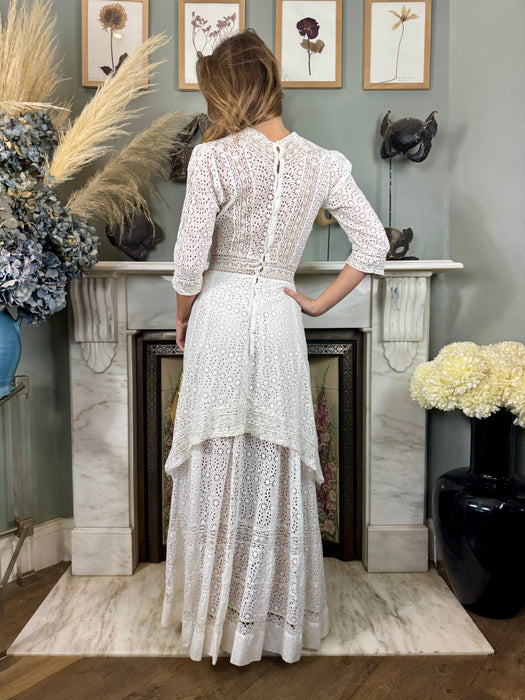 Alicia, Victorian white eyelet dress