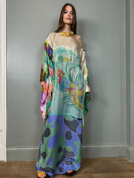 Palma, and painted, reversible 70s kaftan