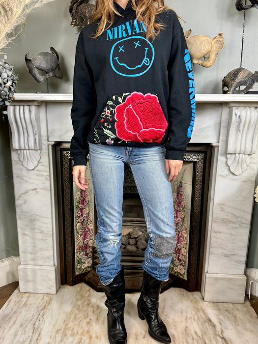 Nirvana, vintage embroidered sweatshirt