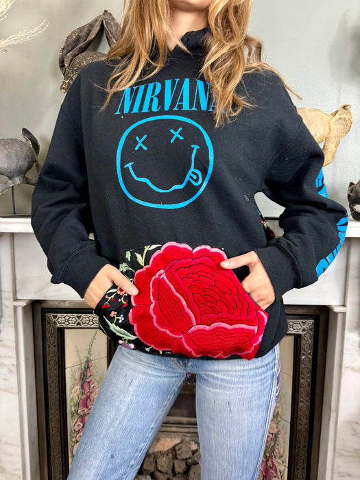 Nirvana, vintage embroidered sweatshirt