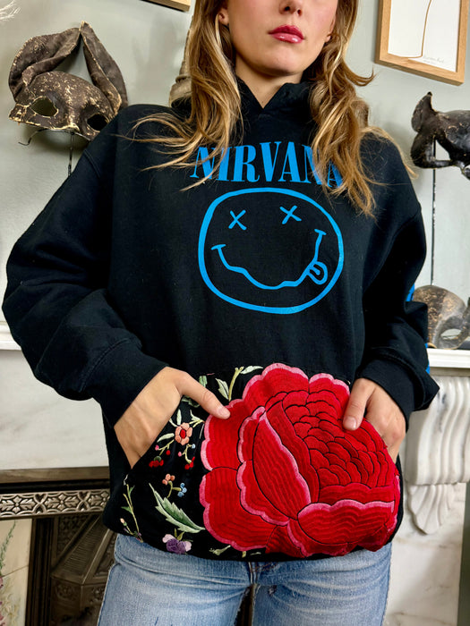 Nirvana, vintage embroidered sweatshirt