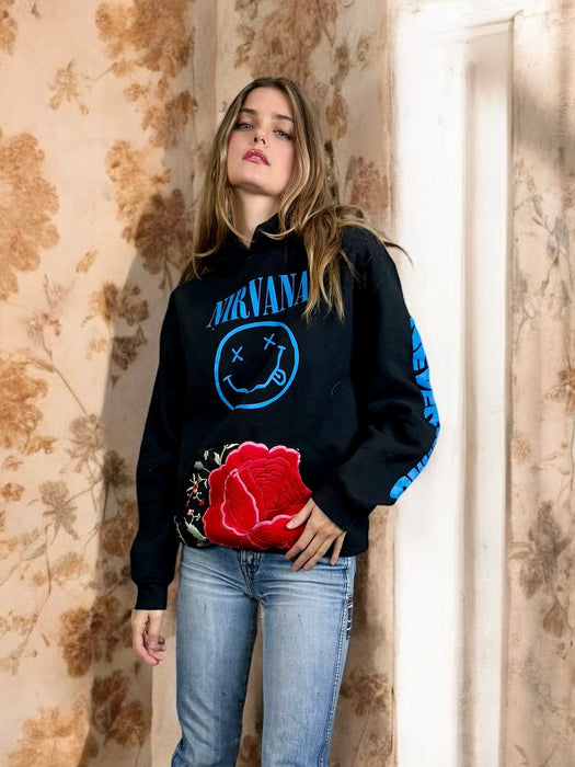 Nirvana, vintage embroidered sweatshirt