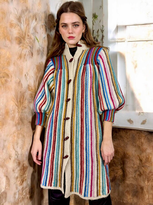 Pandora, 70s striped knit coat