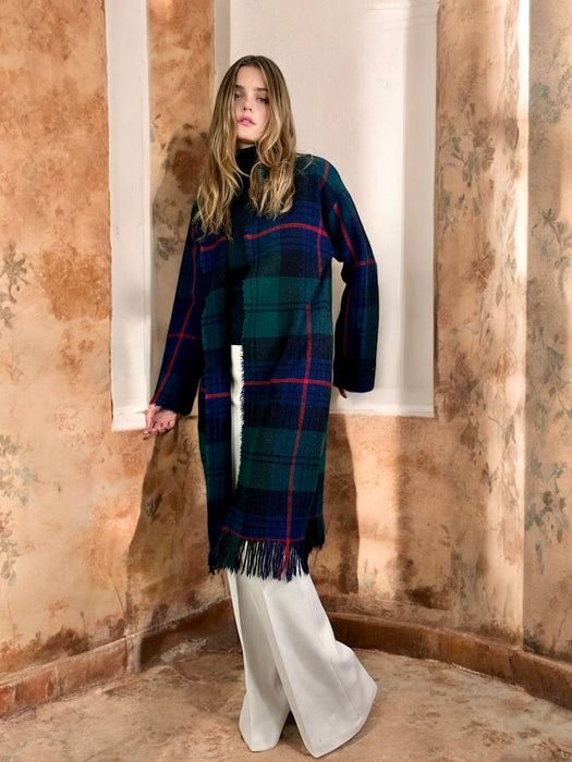 Claude 70s plaid coat