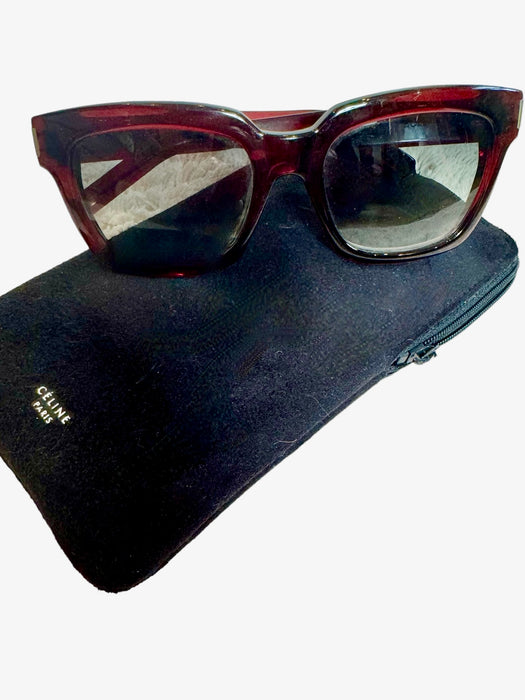 YSL , vintage dark burgundy sunglasses