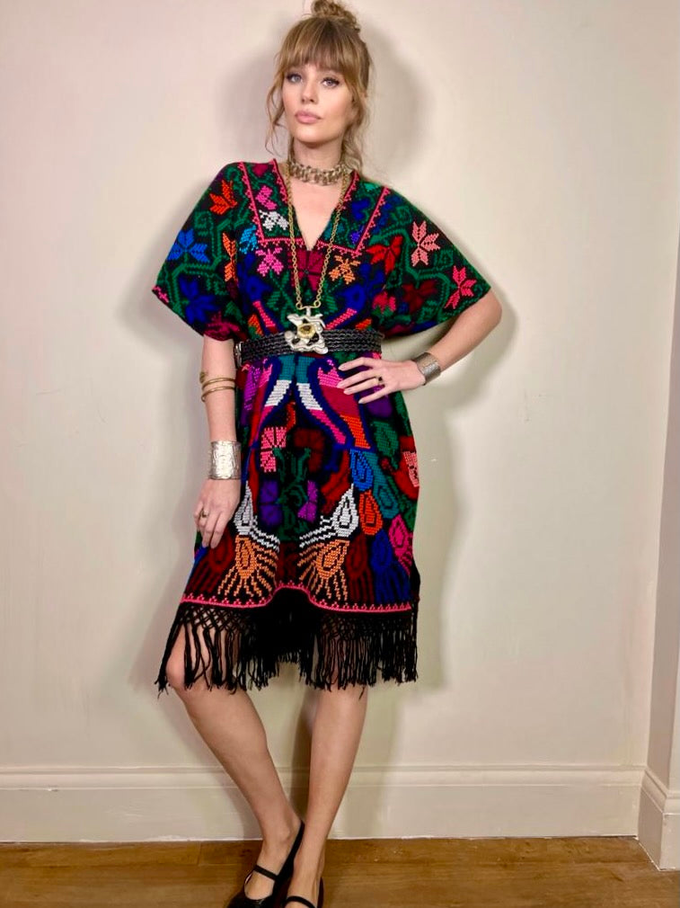 Mexican hot sale kimono dress